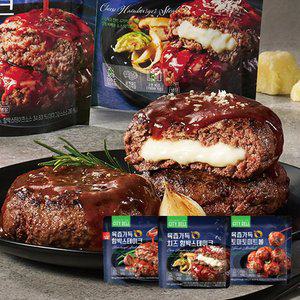 시티델리 함박스테이크 150g 3종 혼합 6팩(함박/치즈함박/미트볼)