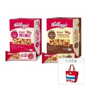 켈로그 에너지바 K 레드베리 420g(35g, 12입), 1개 + 에너지바 K 크런치넛 480g,1개 +