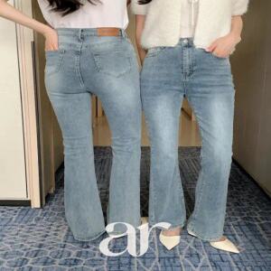 (6컬러/3기장) 플루 하이웨스트 부츠컷 스판 데님 팬츠 ps4779