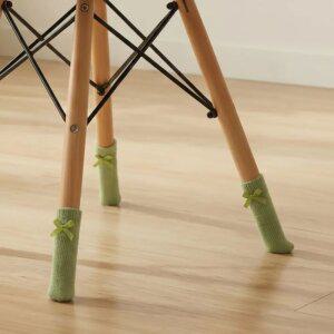 리빙스토리 식탁 의자 발커버(4P) 니트 발싸개 발캡 보호대 쿠션 의자커버