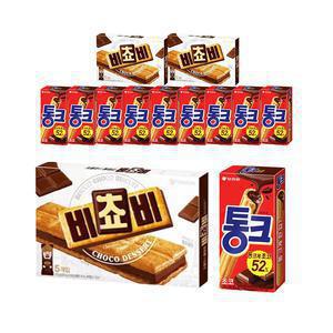 오리온 비쵸비 125g, 3개 +통크 초코 45g,10개