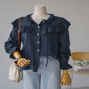 [잇수다랩] 엘시우 프릴 블라우스