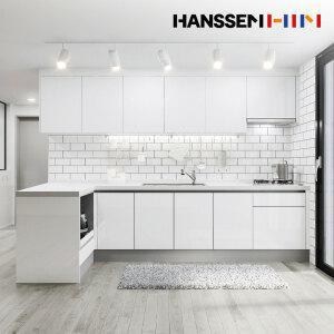 한샘 밀란 100 퓨어화이트 키친 싱크대/주방/무료1DAY시공/매장동일/리모델링