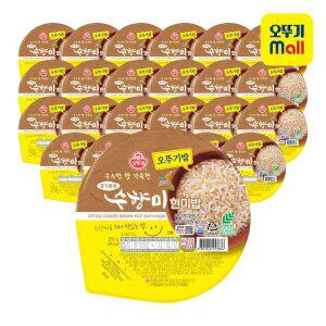 [본사직영][1BOX] 오뚜기밥 수향미 현미밥 210g, 24개