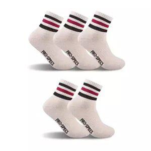 프로스펙스 남성용 중목 스포츠 파일 양말 5족 L19 오트밀