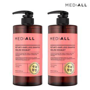 메디올 두피청청 탈모 완화 대용량 샴푸 힐링부케향 800ml 2개