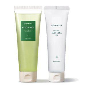 [공식] 아로마티카 로즈마리 샴푸 180ml+알로에 베라 젤 180ml