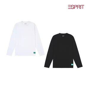 [에스프리] 사계절 코튼 긴팔티셔츠 남녀공용 2컬러 택1