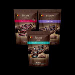 1+1 부샤드 나폴리탄 초콜릿 330g 택2 (카라멜씨솔트/다크 72/밀크 크런치)