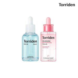 [SET] 토리든 다이브인 저분자 히알루론산 세럼 50ml+셀메이징 콜라겐 모공 탄력앰플