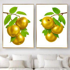 돈들어오는 그림 황금 사과 생기 과일 주방 거실 풍수 인테리어 집들이선물 데롱데롱