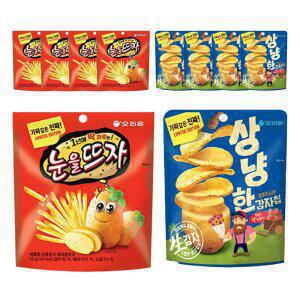 오리온 눈을뜨자 감자스낵 56g, 5개 + 상냥한 감자칩 60g, 5개