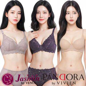 [비너스 비비안] 브라 팬티 세트 빅사이즈 여성 속옷 브래지어 노와이어 여자 A B C D