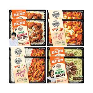 아워홈 온더고 나폴리식 갈비덮밥 300g+춘천식 치즈닭갈비 덮밥 290g+불맛가득 오징어
