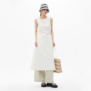 민소매 뒷 버클 원피스 AQ2WO580