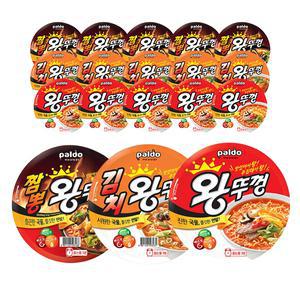 팔도 짬뽕왕뚜껑, 110g, 6개 + 김치왕뚜껑, 110g, 6개 + 왕뚜껑, 110g, 6개