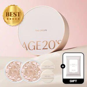 (40%+7%묶음할인/+클렌징티슈)에이지투웨니스 디오리진 에센스 팩트(핑크/화이트) 본품