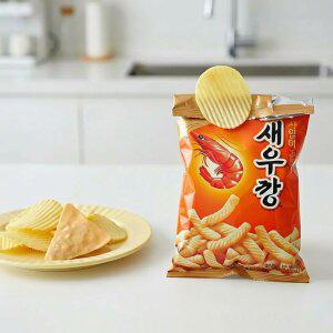 리빙스토리 [2P + 2P] 감자칩 밀봉집게 과자 봉지집게 나쵸 종이 클립