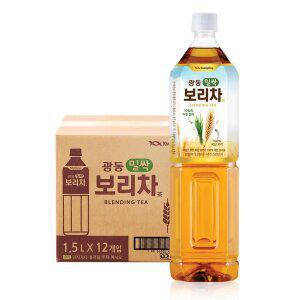 [본사직영] 광동 밀싹보리차 1.5L 12입 (유/무라벨 랜덤 발송)