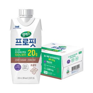 셀렉스 프로핏 웨이프로틴 초콜릿 330ml, 12개