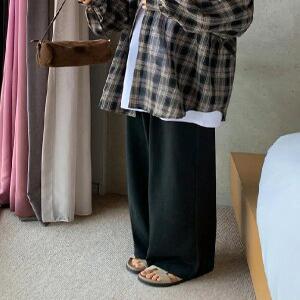 블랙 모븐 핀턱 밴딩 슬랙스 (one color) 링클프리