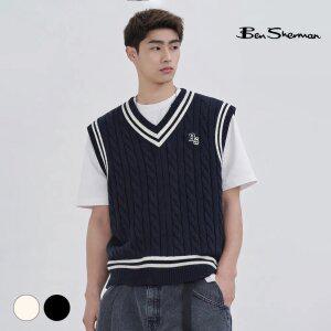 [택가 118,000원] 벤셔먼 남성 케이블 베스트 BNDSW422M