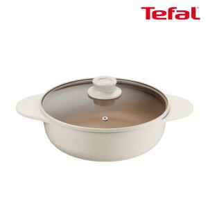 테팔 인덕션 주물 아이콘 오트밀크 전골냄비 24cm