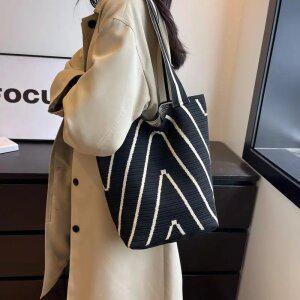 STY1스타일 사계절 데일리 프리미엄 니트 숄더백 에코백