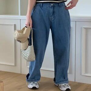 4027 쿨 뒷밴딩 와이드 데님 (one color)