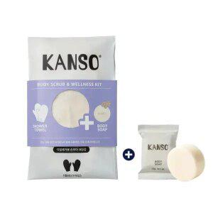 [내일도착] 기획세트 간소 각질만 제거하는 손모아때장갑 (1켤레+천연 바디솝)