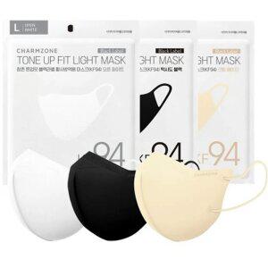참존 KF94 뉴 톤업핏 블랙라벨 라이트 마스크 25매