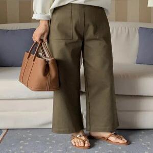 MADE 스탠다드 포켓 스판 뒷밴딩 코튼 팬츠 (2 color)