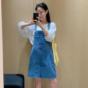 [민지콩DAY] MADE 오픈 셔링 레이스 블라우스 (one color)