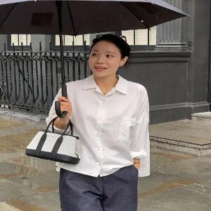 MADE 플레어핏 헤링본 베이직 셔츠 (2 color)