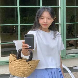 MADE 탄탄 세미크롭 반팔 티셔츠 (5 color)