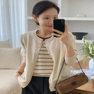 비니트 레이어링 니트 가디건 (one color)