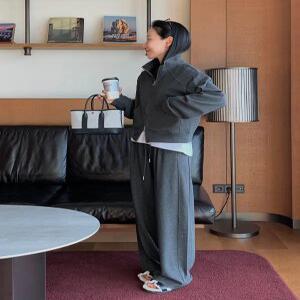 컬리드 절개 집업 트레이닝 세트 (one color)