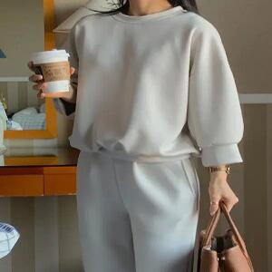 MADE 더블텐션 볼륨슬리브 7부 맨투맨 (3 color)