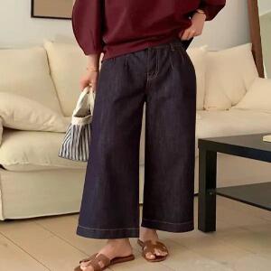 1067 진청 뒷밴딩 데님 (one color) ‘이염NO!논페이드’