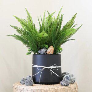 인조식물 인테리어 미니화분 실내 테이블플랜트 조화화분 편백화분