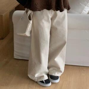 2127 코튼 뒷밴딩 세미와이드핏 팬츠 (4 color)