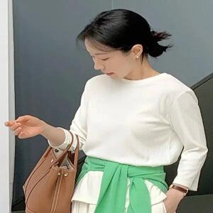 MADE 베베 7부 골지 티셔츠 (3 color)