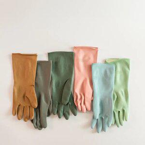 백화상점 천연 라텍스 고무장갑 양손 5개입 설거지 장갑