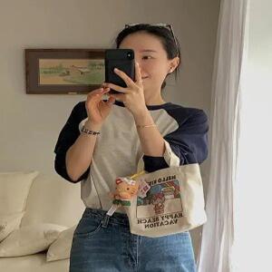 컴잉 배색 나그랑 긴팔 (3color)