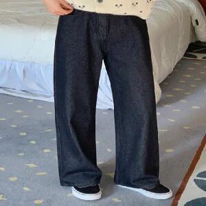 3397 논페이드 와이드 일자핏 데님 (2 color) 히든밴딩