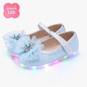 [키펀트] LED 엘사 시그널 여아 구두
