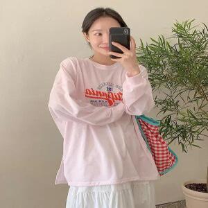 썸머캘리 루즈핏 긴팔 (3color)