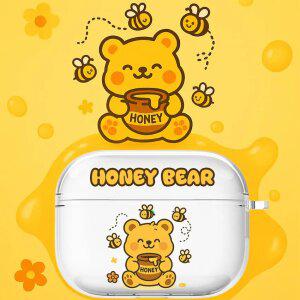 최신 귀여운 에어팟 케이스 꿀단지 곰돌이 투명 / 이어폰 에어팟4세대 3 2 1 프로