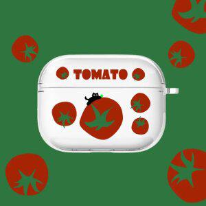 최신 귀여운 에어팟 케이스 토마토 고양이 투명 / 이어폰 에어팟4세대 3 2 1 프로