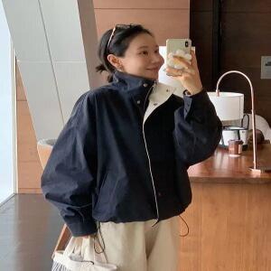 웬디 배색 코튼 스트링 점퍼 (3 color)